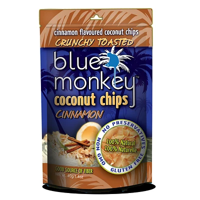 Blue Monkey Coconut Chips - Cinnamon - 40g