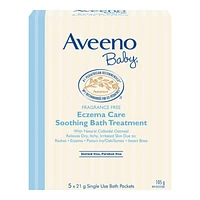 Aveeno Baby Eczema Care Soothing Bath Treatment - Sachet - 5 x 21g