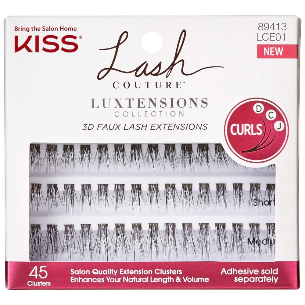 Kiss Lash Couture Luxtensions 3D False Eyelash Extension Clusters Kit 01