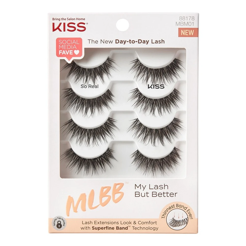 KISS My Lash But Better So Real Day-to-Day Lashes - 4 pairs