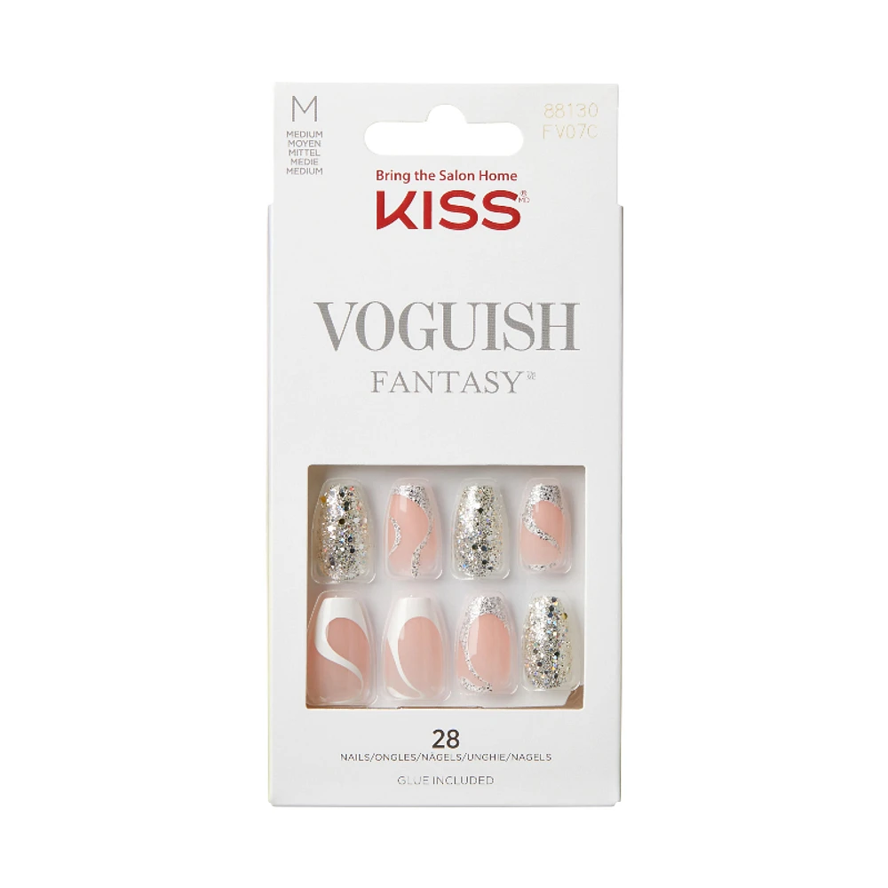 KISS VOGUISH Fantasy False Nails Kit - Coffin - Fashspiration - 28's