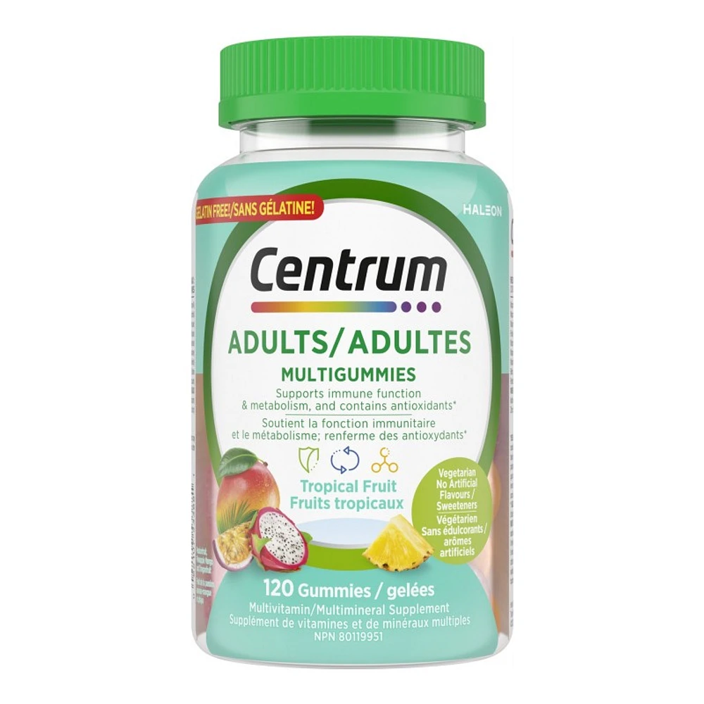 Centrum MultiGummies Adults - Tropical Fruit - 120's