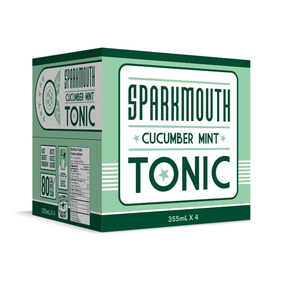 Sparkmouth Tonic - Cucumber Mint - 4x355ml