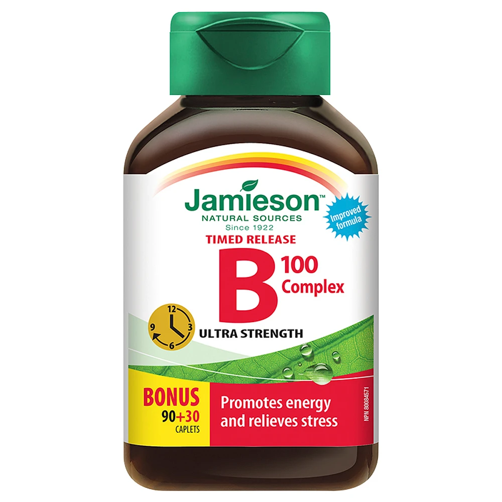 Jamieson B Complex 100 mg Timed Release - 90's