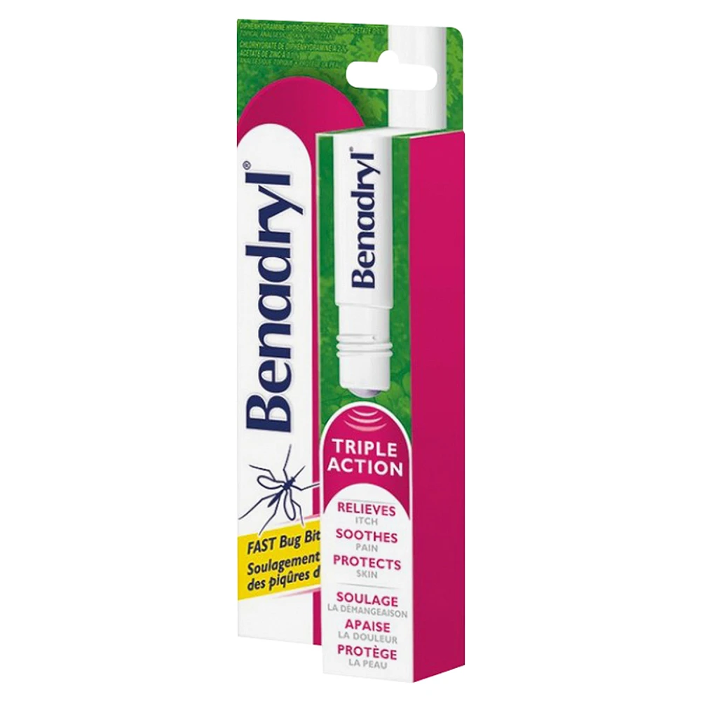 Benadryl Triple Action Bug Bite Relief Stick - 14ml