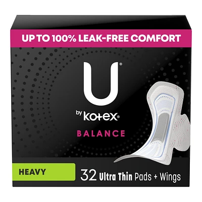 U by Kotex Balance Ultra Thin Sanitary Pad - 32 Count