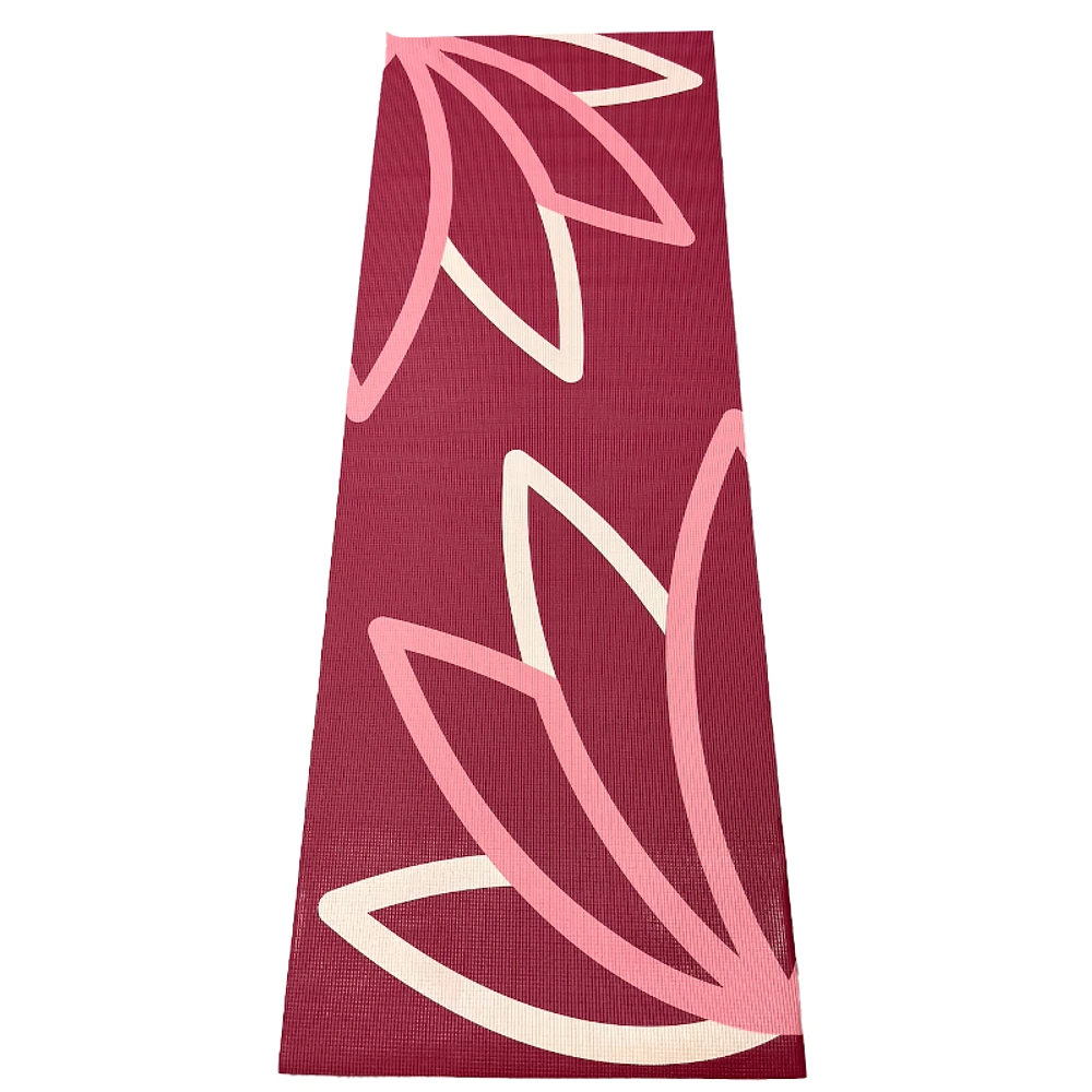 Danskin Printed Yoga Mat - Wine - 4mm