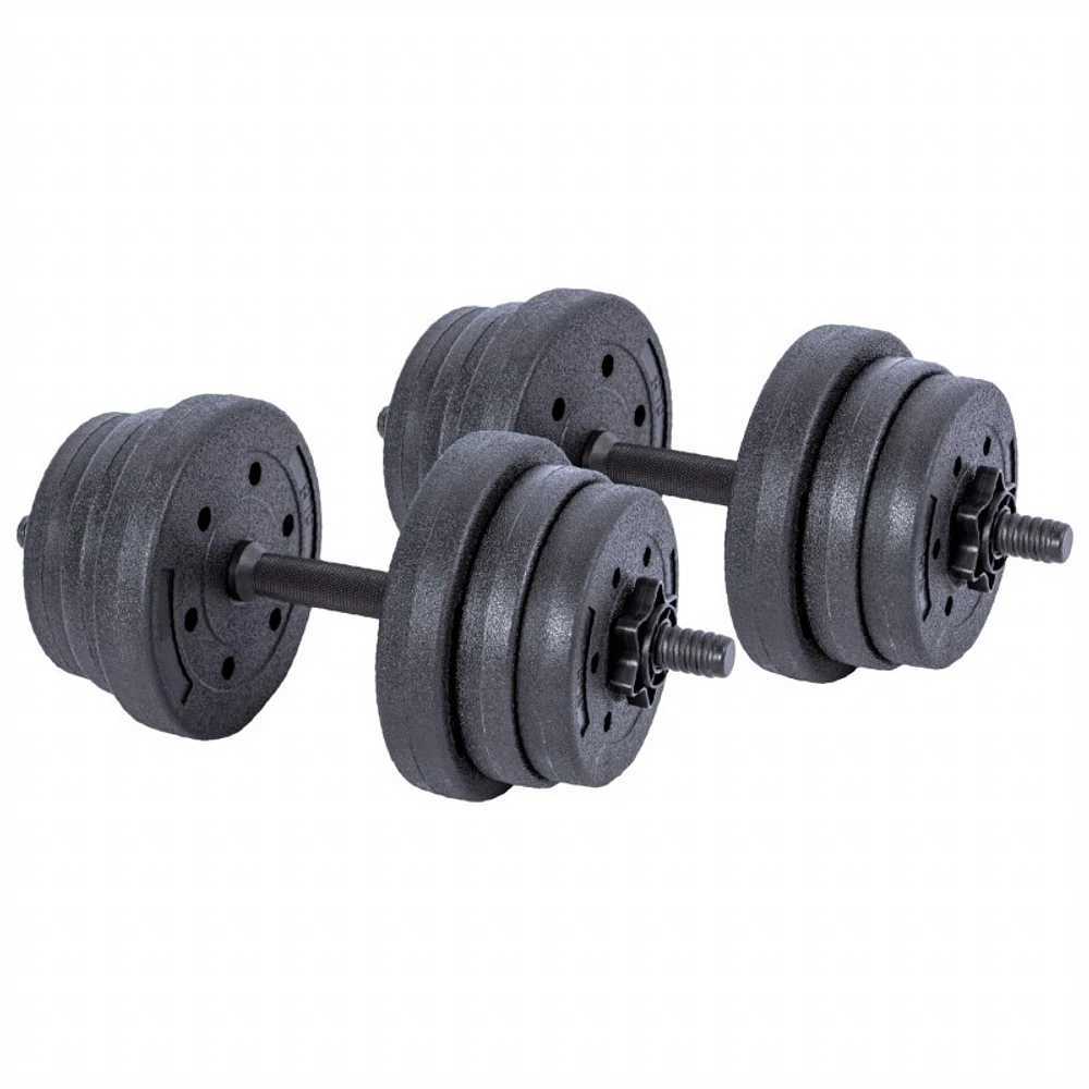 E360 Adjustable Dumbbell Set - 45lb - Black