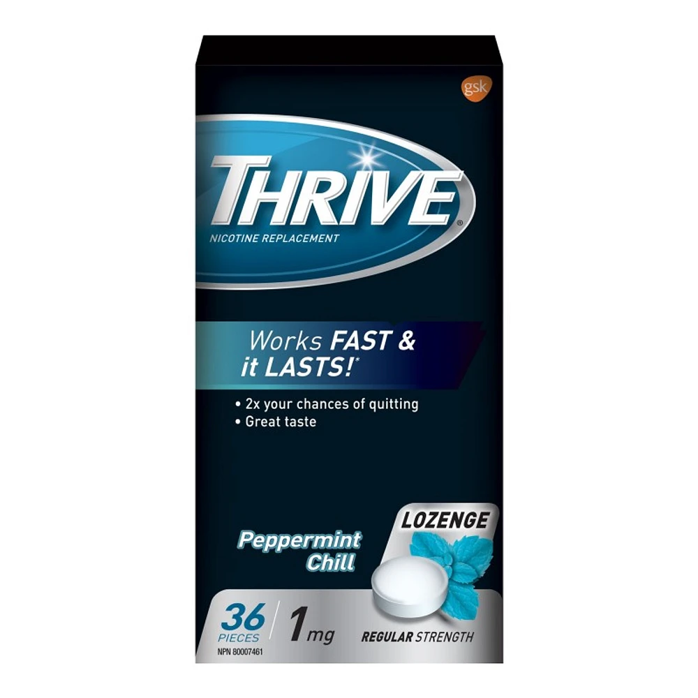 Thrive Nicotine Replacement Lozenge - 1mg - Peppermint Chill - 36s