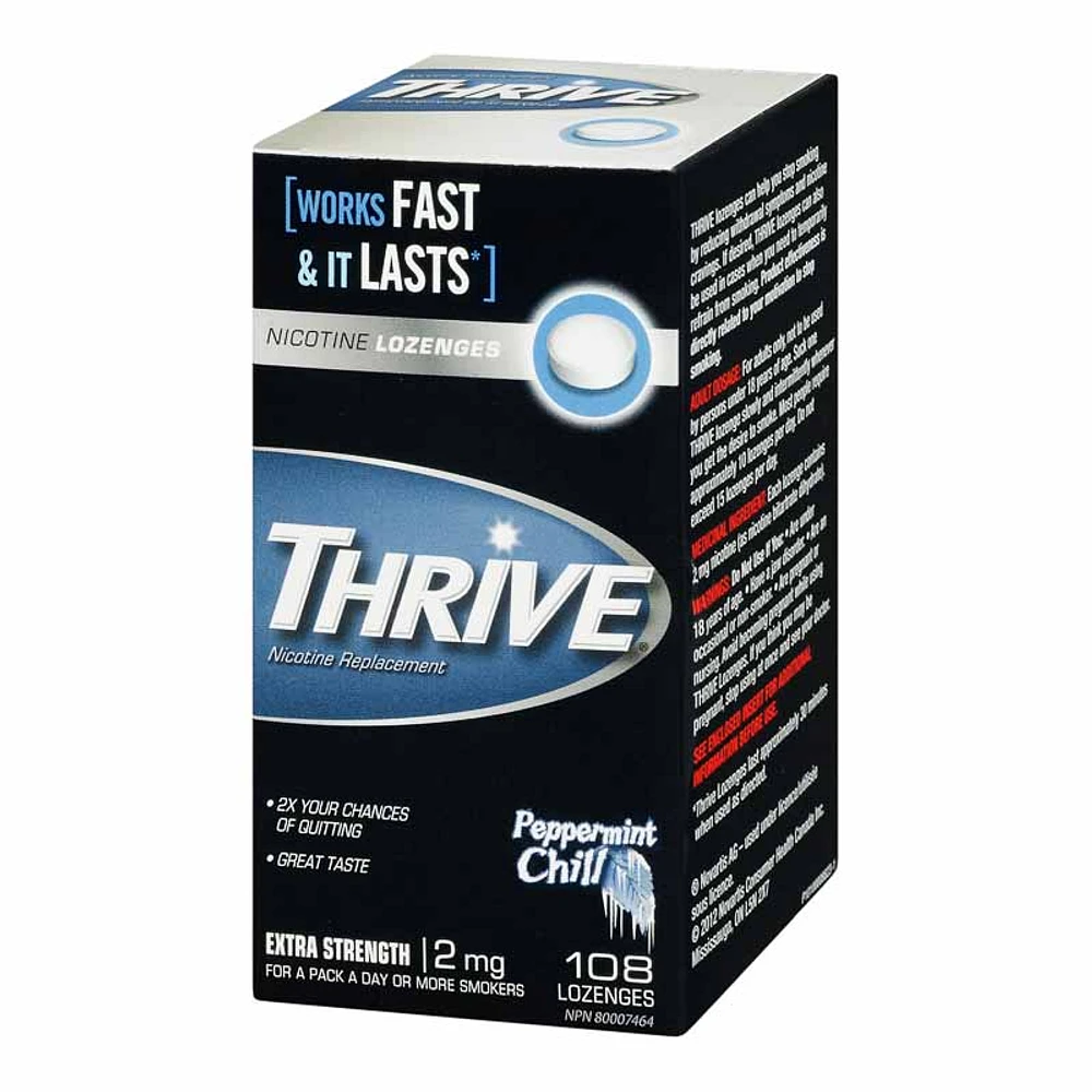 Thrive Nicotine Lozenges 2mg - Mint - 108 lozenges