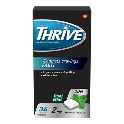 Thrive Nicotine Replacement Gum - 2mg - Cool Mint - 36's