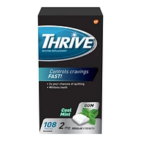 Thrive Regular Strength Nicotine Replacement Gum - 2mg - Cool Mint - 108's