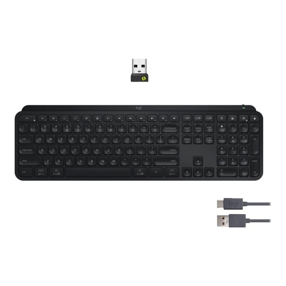 Logitech MX Keys S Wireless Keyboard - Black - 920-011406