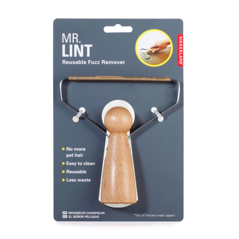 Kikkerland Mr.Lint Reusable Fuzz Remover