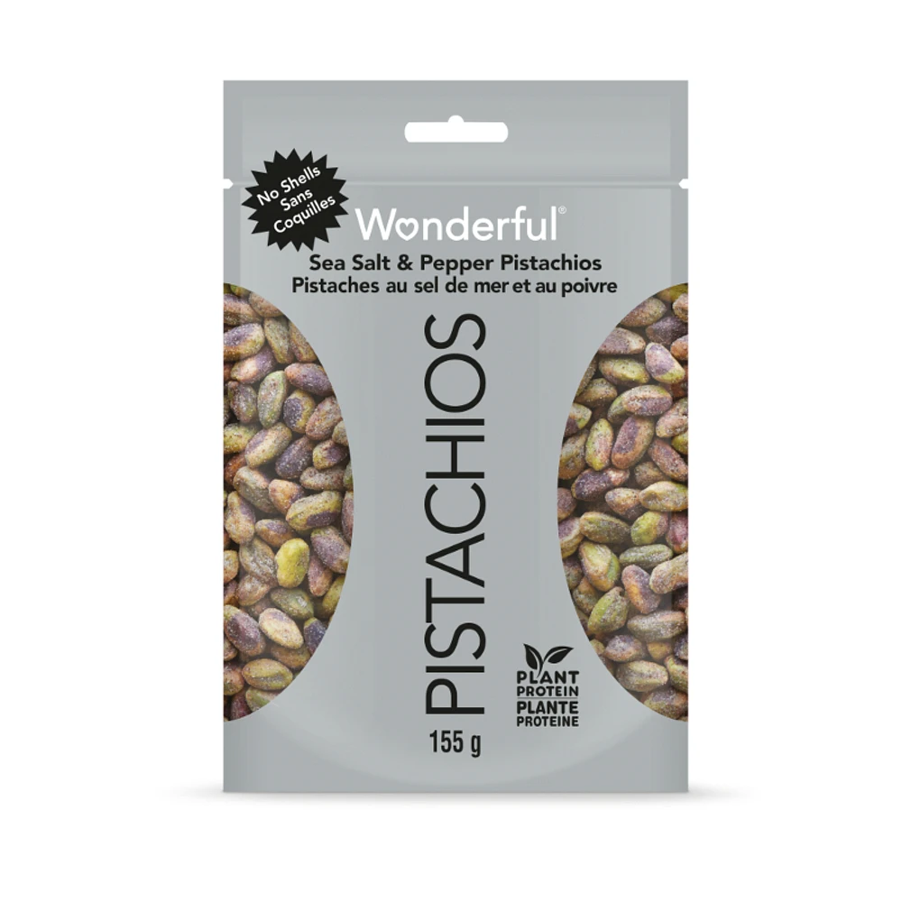 Wonderful Pistachios No Shells - Sea Salt & Pepper - 155g