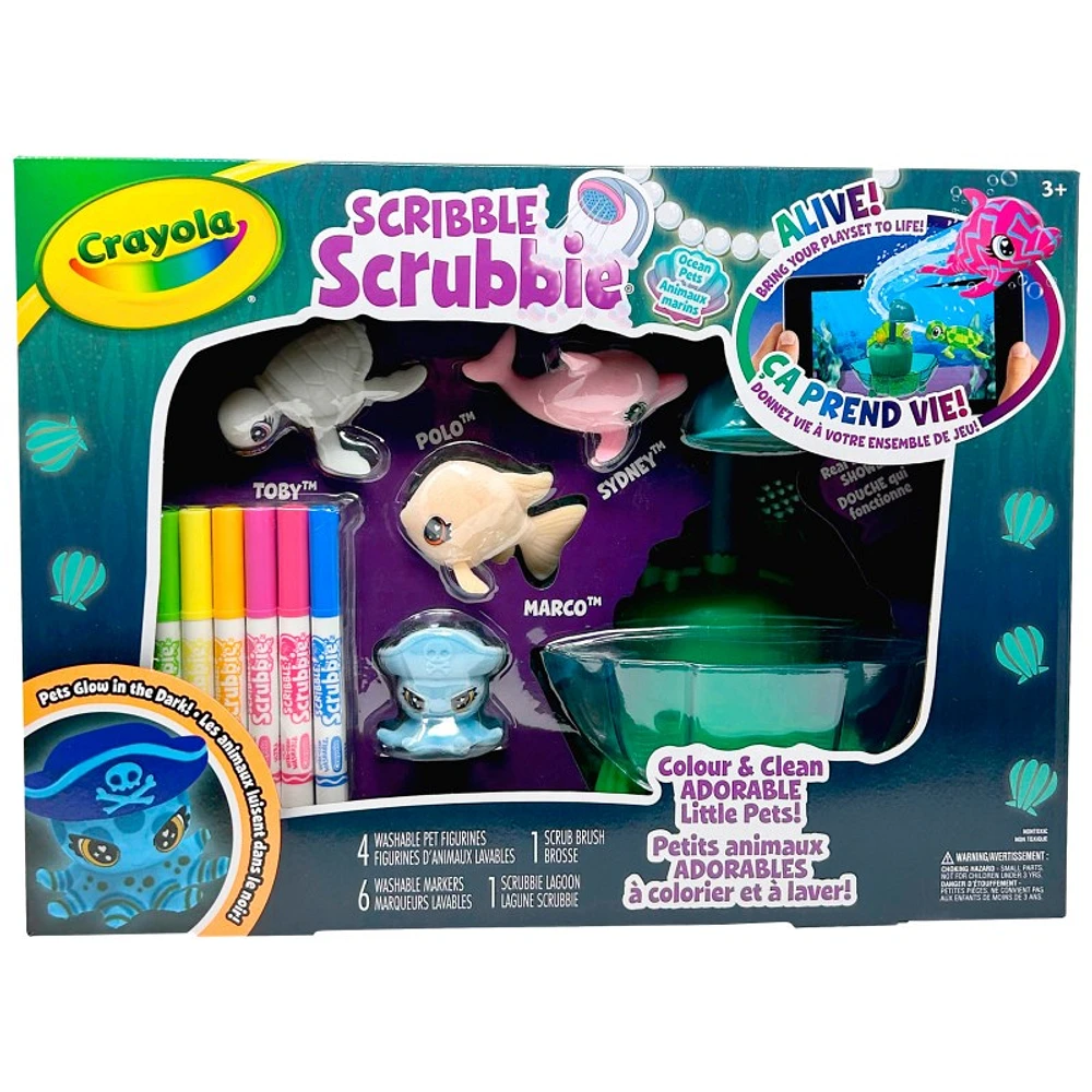 Crayola Scribble Scrubbie Pets Playset - Glow Lagoon