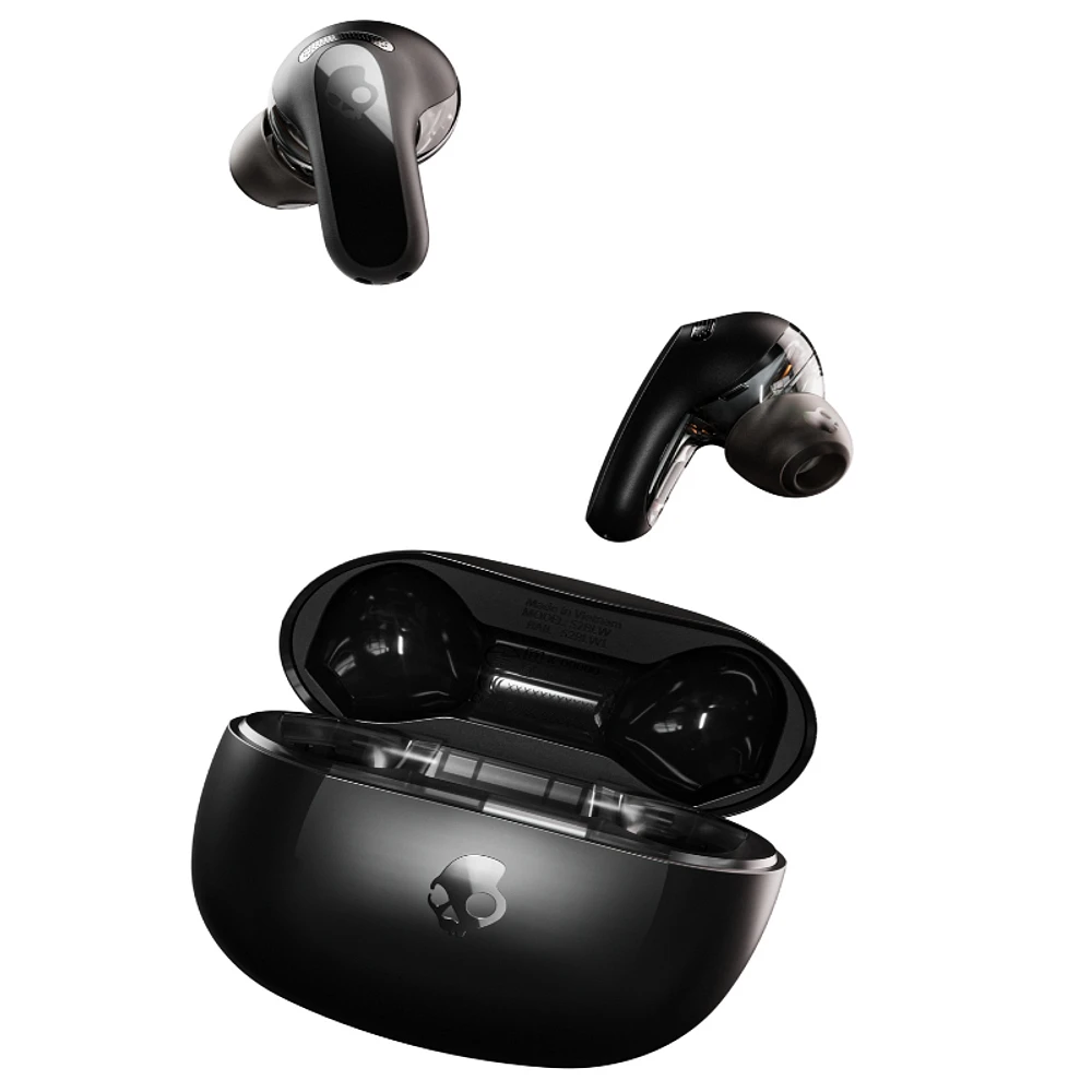 Skullcandy Rail ANC in-Ear Noise Cancelling Wireless Earbuds - True Black