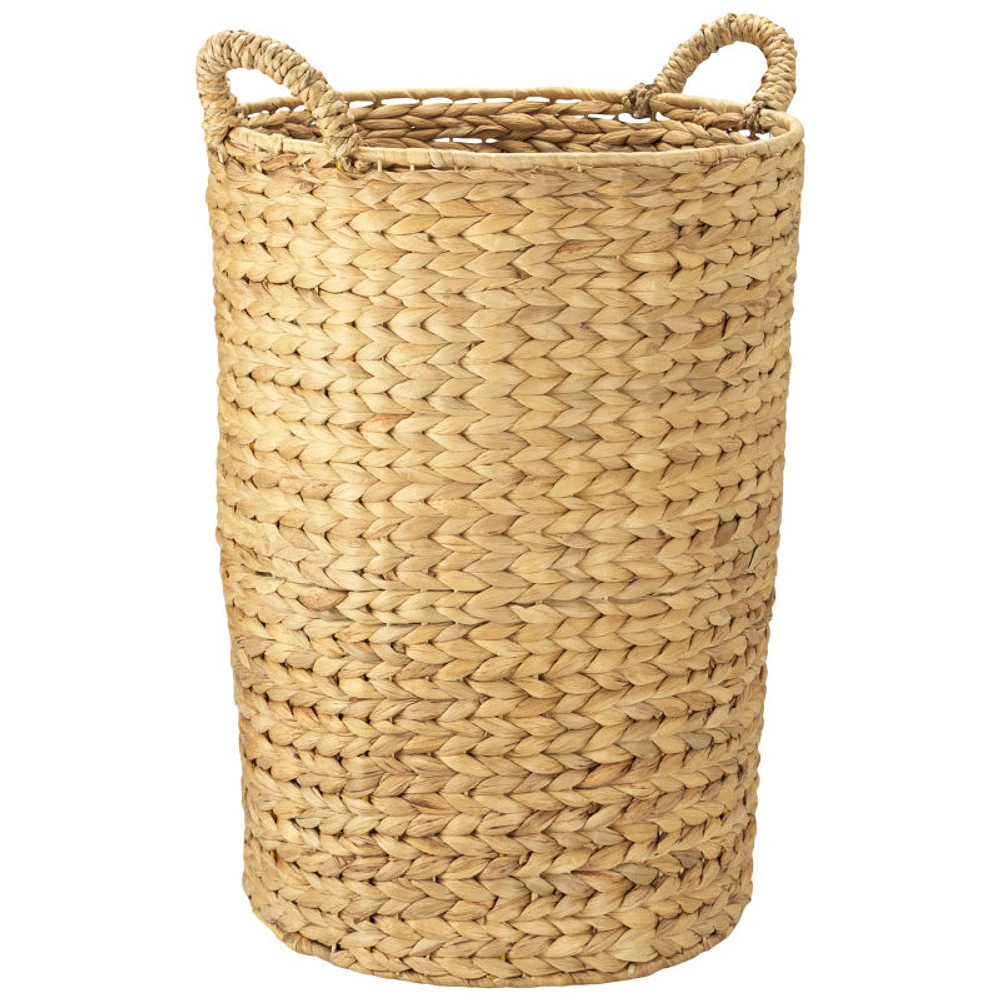 Collection by London Drugs with Laundry Basket Rattan Cylinder with Lid