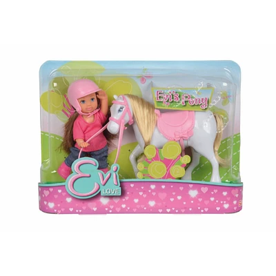 Simba Doll Evi Love Pony Horse - White - H12cm