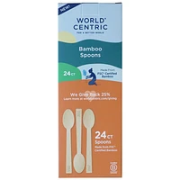 World Centric Bamboo Spoons - 24's