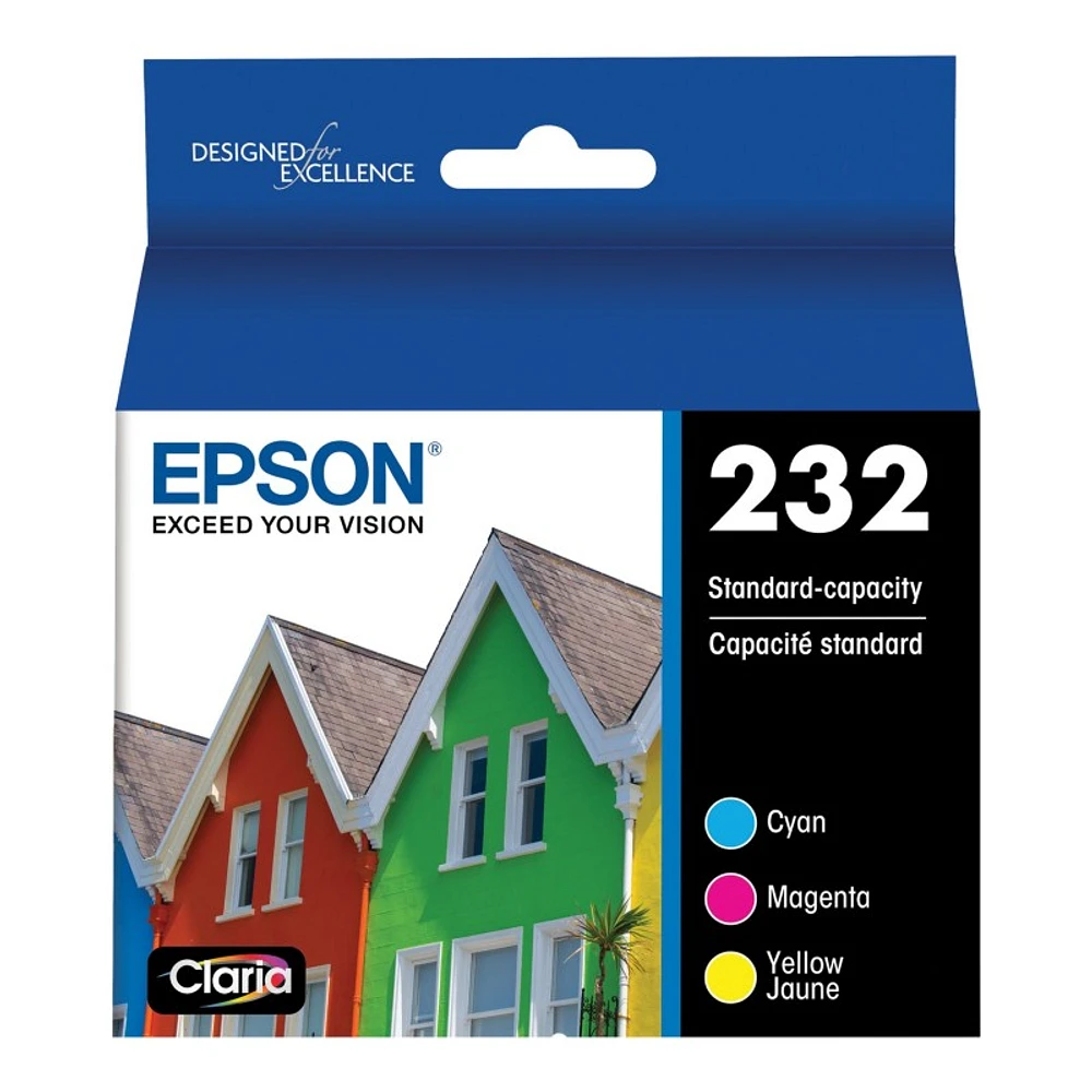 Epson 232 Multipack Ink Cartridge - Yellow, Cyan, Magenta - T232520-S