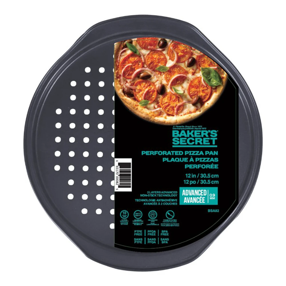 Baker's Secret Advanced Perforated Pizza Pan - 30.5cm