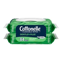 Cottonelle GentlePlus Cleaning Wipes - 2 x 42 Count