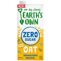 Earth's Own Zero Sugar Oat Milk - Unsweetened Original - 946ml