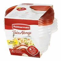 Rubbermaid TakeAlongs - Round - 4 x 760ml