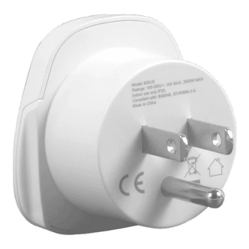 LOGiiX Travel Adapter - North America - White - LGX-13577