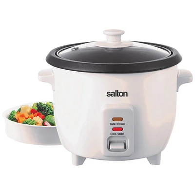 Salton RC2104 Rice Cooker/Steamer - White - RC2104WH