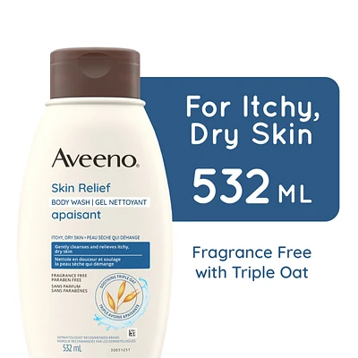 Aveeno Active Naturals Skin Relief Body Wash - Fragrance Free - 532ml