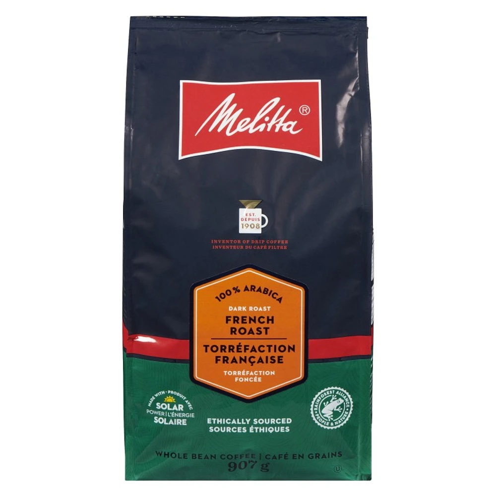 Melitta Whole Beans Rainforest Alliance French Roast - 907g