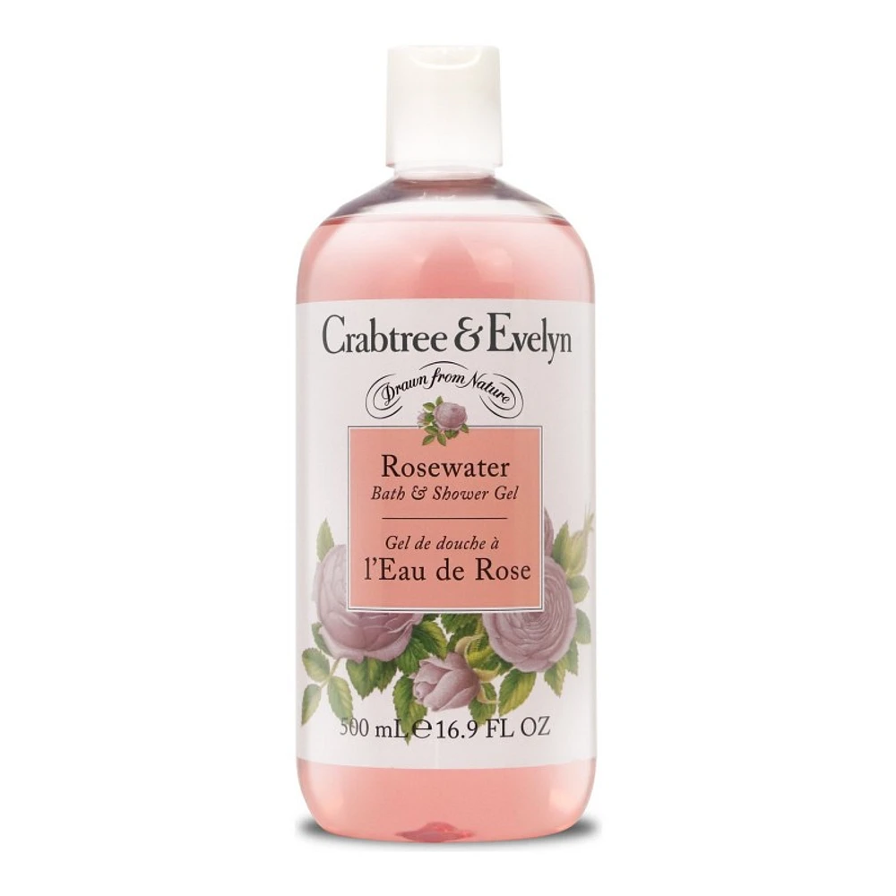 Crabtree & Evelyn Bath & Shower Gel - Rosewater - 500ml