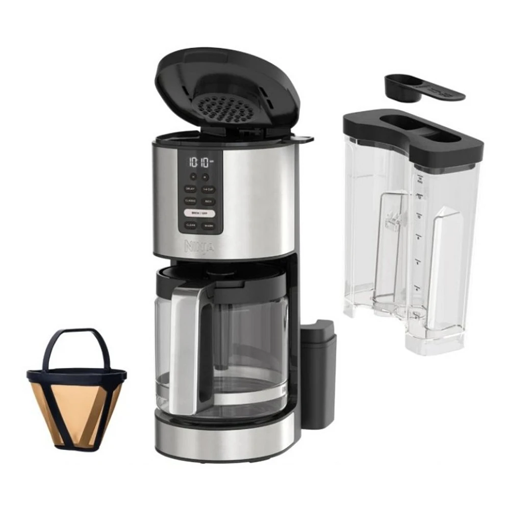 Ninja 14 Cups Coffee Maker - Black Plastic with Natural Stainless Steel - DCM200C