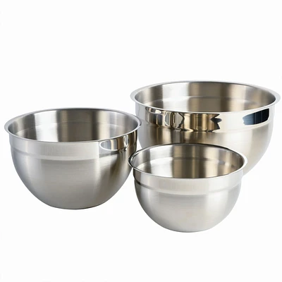 Babish Mixing Bowls - Stainless Steel - 3 piece