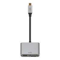 LOGiiX USB-C to VGA & HDMI Adapter - Graphite Grey - LGX-13603