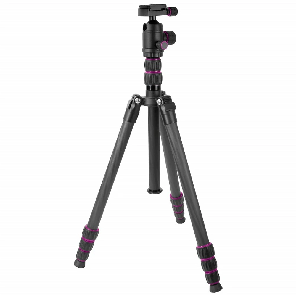 Optex Black Carbon Fiber 4 Section Travel Tripod