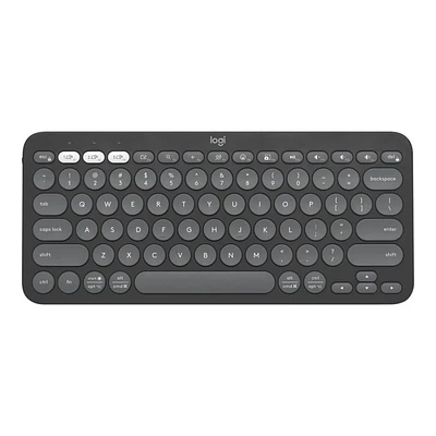 Logitech Pebble Keys 2 K380s Wireless Keyboard - Tonal Graphite - 920-011775