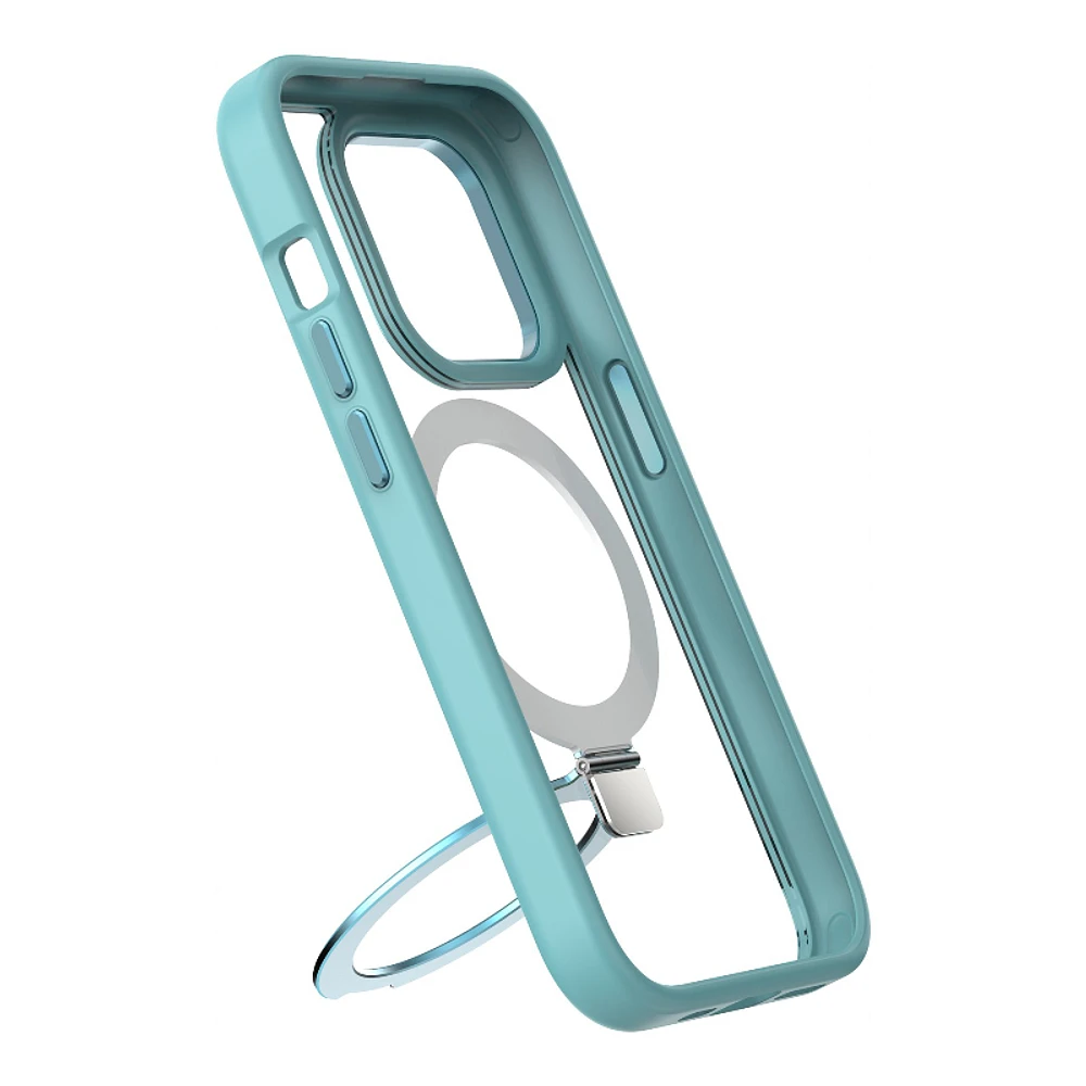 iShieldz Body Guard ImpactMAG Case + Glass Lens Guard for Apple iPhone 15 - Blue