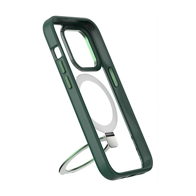 iShieldz Body Guard ImpactMAG Case + Glass Lens Guard for Apple iPhone 15 Pro - Green