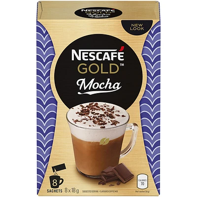 Nescafe Gold Mocha Flavoured Coffee Mix - 8x18g