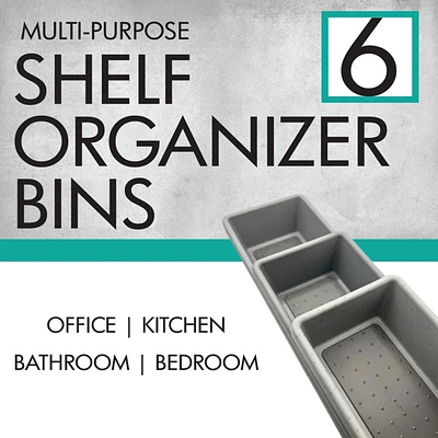 Multi-purpose Shelf Organizers - 6 pack