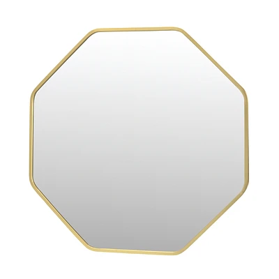 Collection by London Drugs Octagon Wall Mirror - Gold - 55x55x3cm