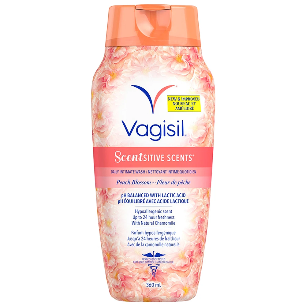 Vagisil Scentsitive Scents Intimate Wash - Peach Blossom - 360ml