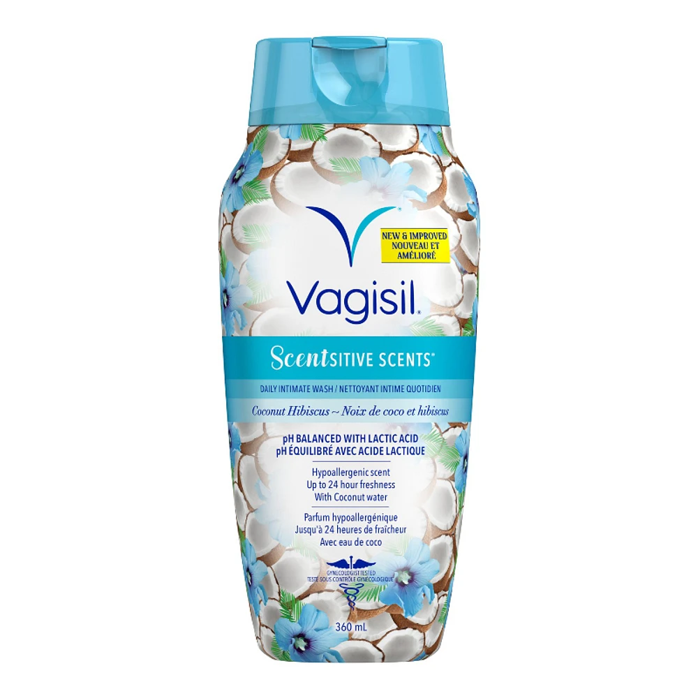 Vagisil Scentsitive Scents Intimate Wash - Coconut Hibiscus - 360ml