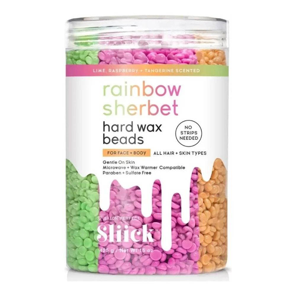 Salon Perfect Sliick Rainbow Sherbet Hard Wax Beads - 425g