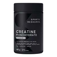 Sports Research Creatine Monohydrate Powder - 454g