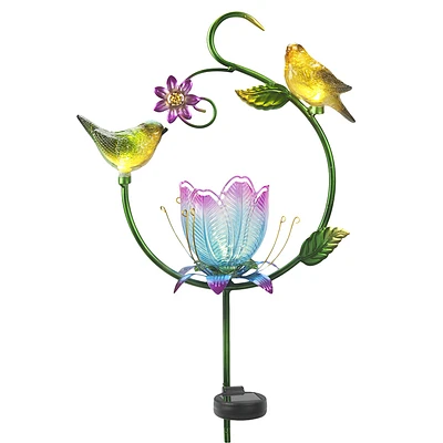 Collection by London Drugs Solar Decoration Garden Light - Birds/Flower - 33x12x93cm
