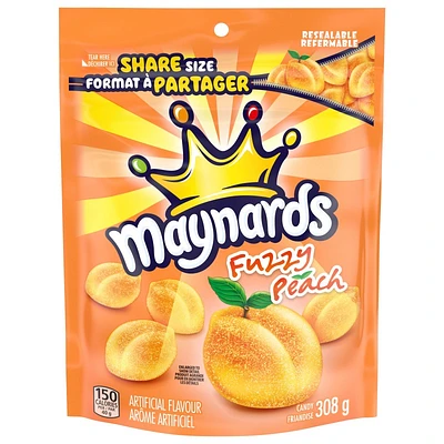 Maynards Fuzzy Peach Gummy Candies - 308g